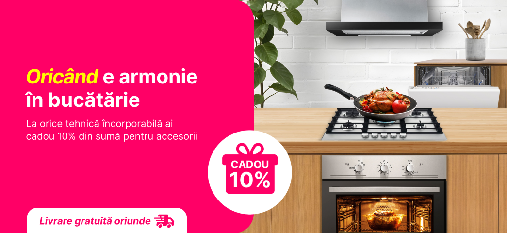 La orice tehnică încorporabilă ai cadou 10% din sumă pentru accesorii