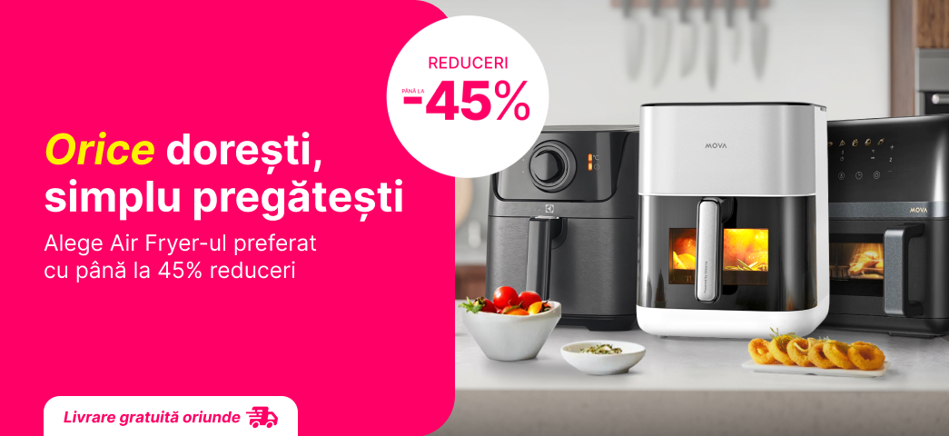 Cu un Air Fryer în bucătărie orice dorești, simplu pregătești!
