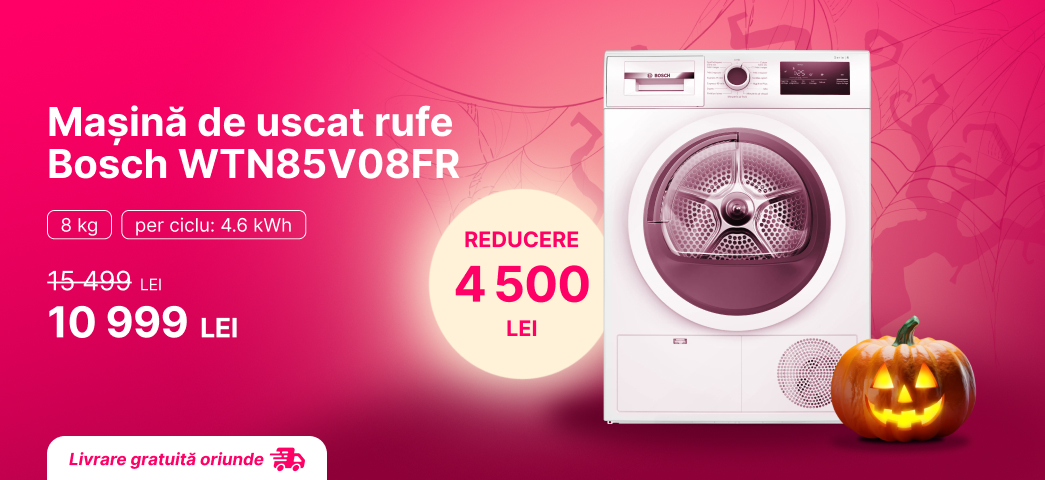 Mașină de uscat rufe Bosch WTN85V08FR reducere 4 500 lei