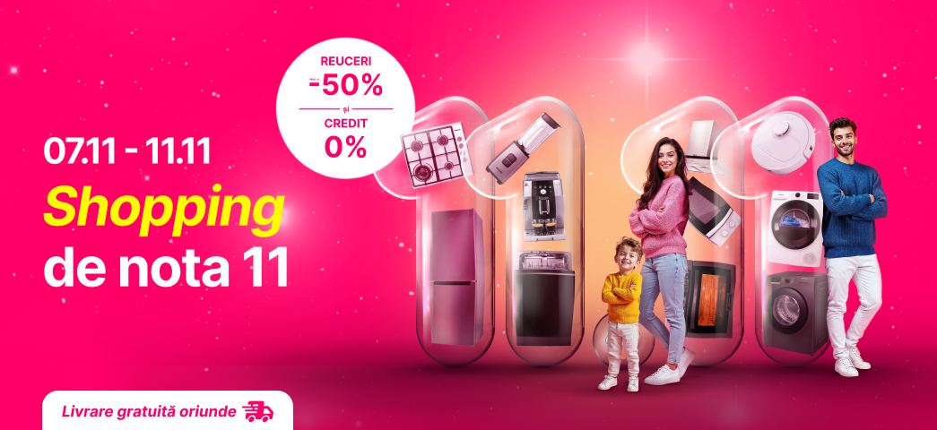 Între 7 și 11 noiembrie acum cu reduceri de până la 50% și credit 0%.