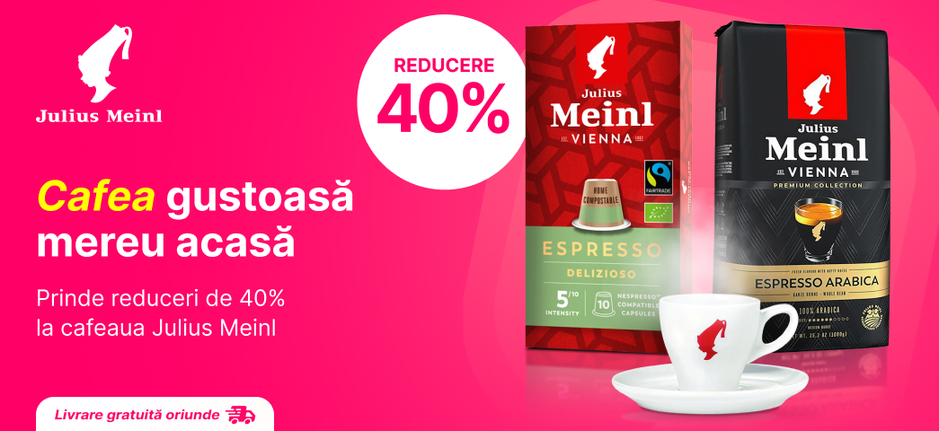 Comandă la Enter cafeaua Julius Meinl cu reducere de 40%
