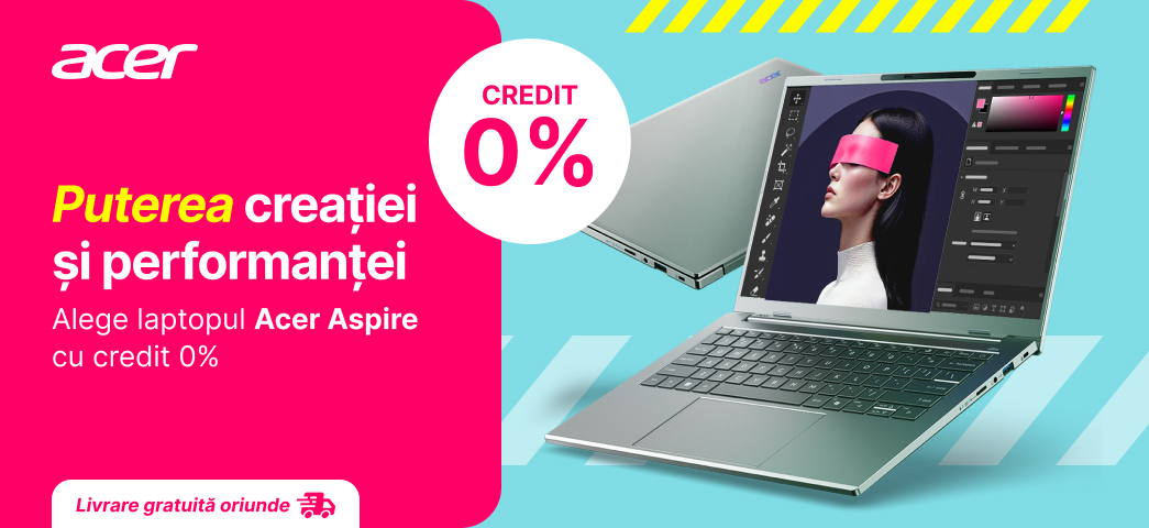 Alege laptopul Acer Aspire cu credit 0%