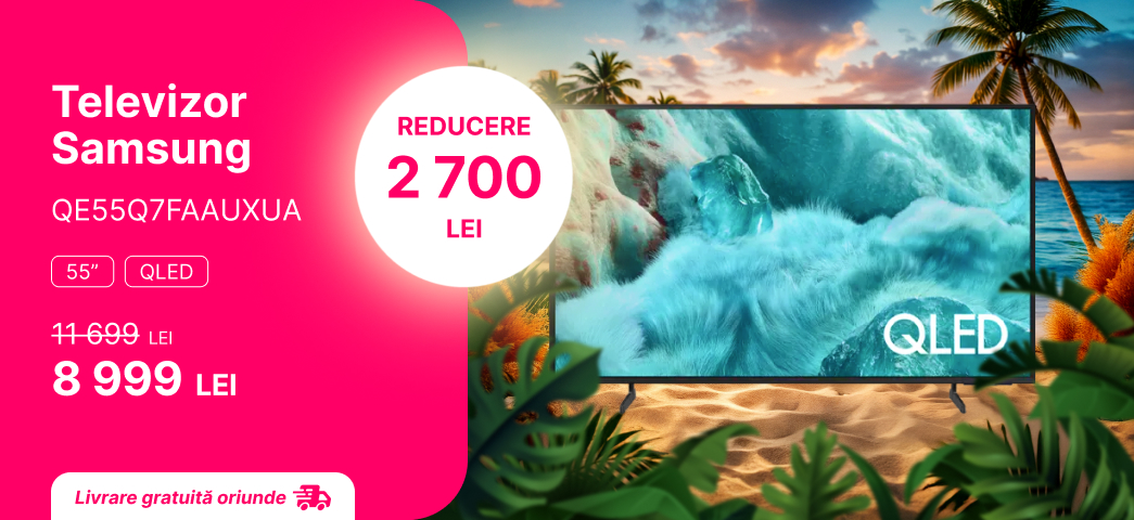 Televizor Samsung QE55Q7FAAUXUA reducere 2 700 lei
