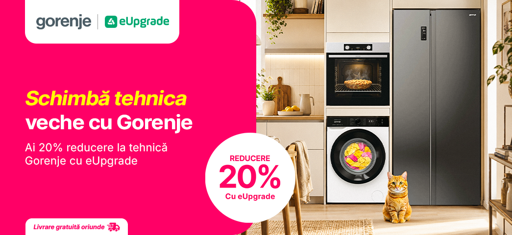 Beneficiază acum de 20% reducere la tehnică Gorenje!