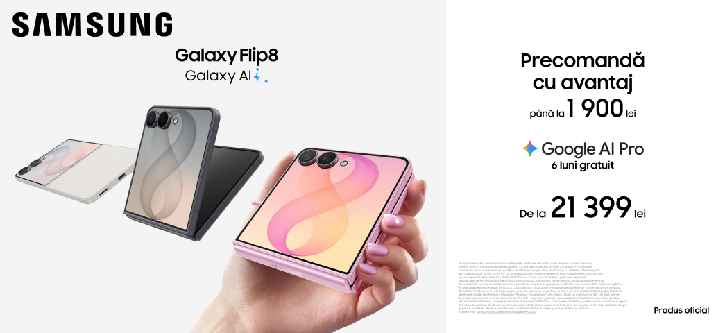 Galaxy Flip8 precomandă cu avantaj