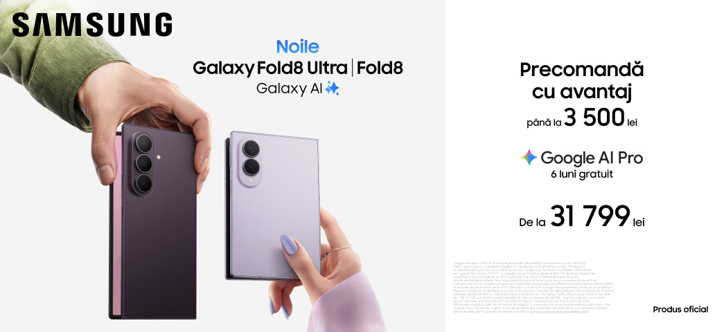Galaxy Fold8 și Fold8 Ultra precomanda cu avantaj