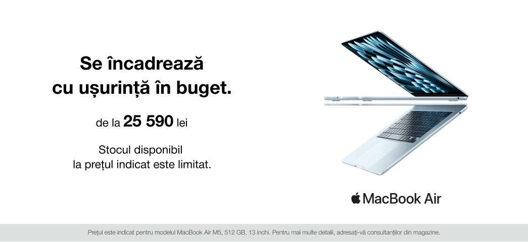 MacBook Air de la 25 590 lei