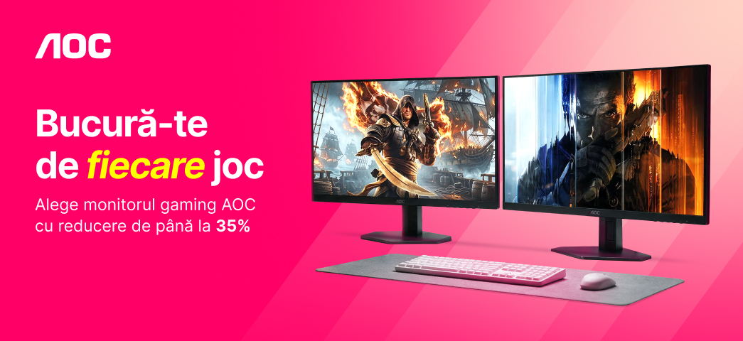 Alege acum monitorul gaming AOC potrivit pentru tine, cu reducere de până la 35%