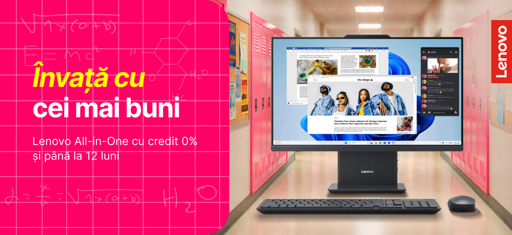 Lenovo All-in-One Alege-l acum cu credit 0% și achitare în până la 12 luni