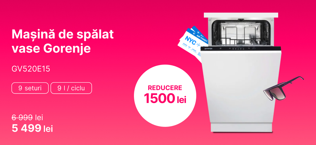 Mașină de spălat vase Gorenje GV520E15 reducere 1 500 lei