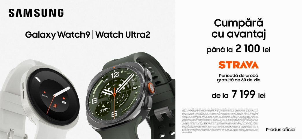 Alege unul dintre cele mai noi modele: Galaxy Watch 9 sau Galaxy Watch Ultra 2