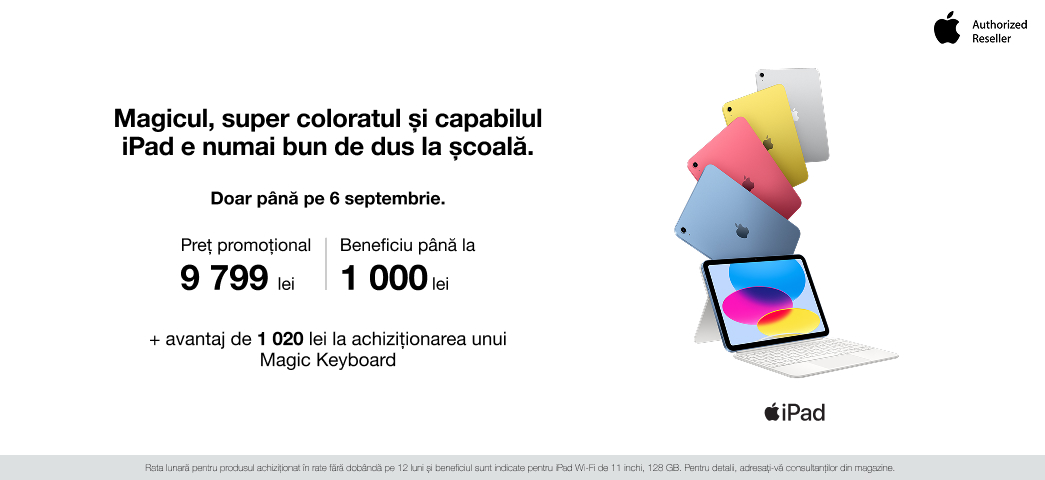 iPad reducere până la 1 000 lei