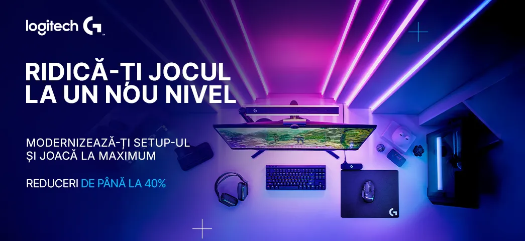 Comandă acum perifericele gaming Logitech cu reduceri de până la 40% la Enter