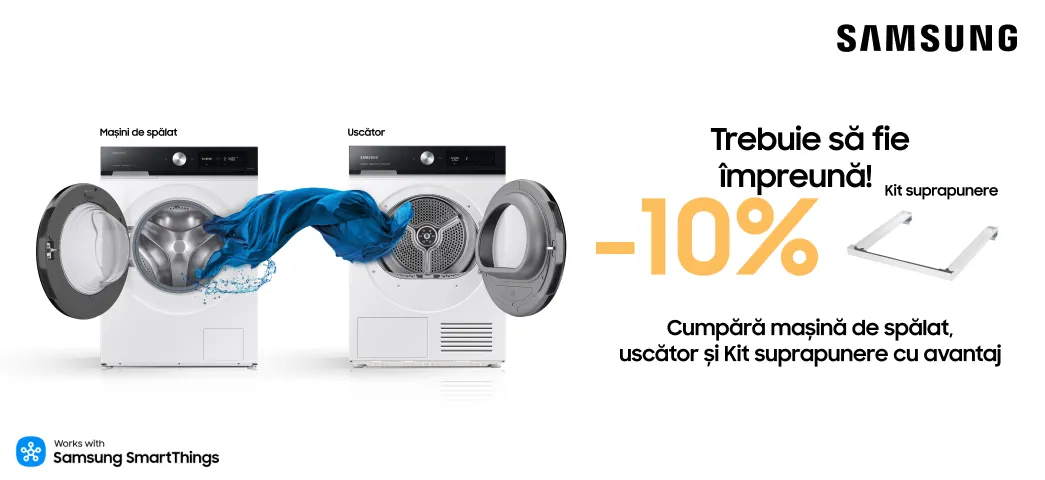 Cu Samsung! Profită de avantaj până la 15% și alege cu super preț