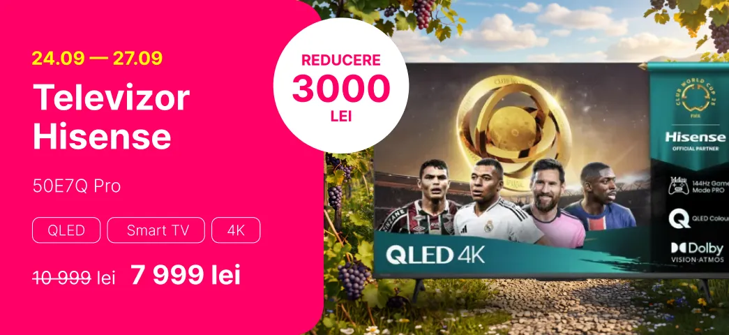 Televizor Hisense 50E7Q Pro reducere 3 000 lei
