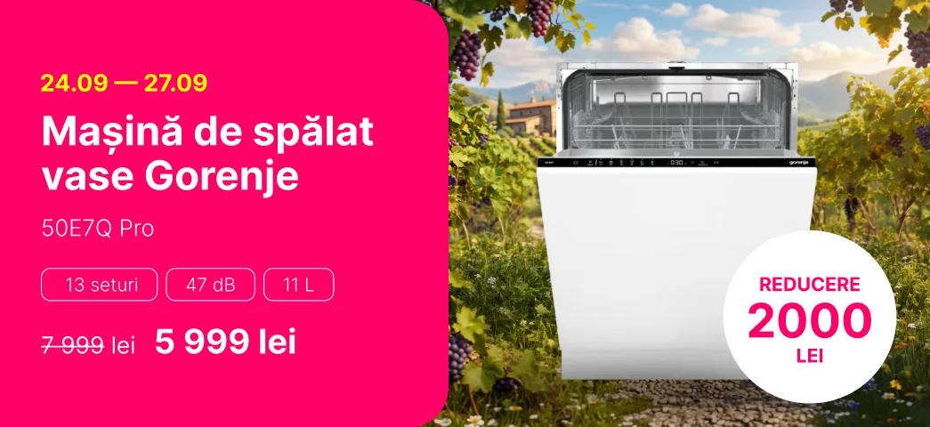 Mașină de spălat vase Gorenje GV642E90 reducere 2 000 lei