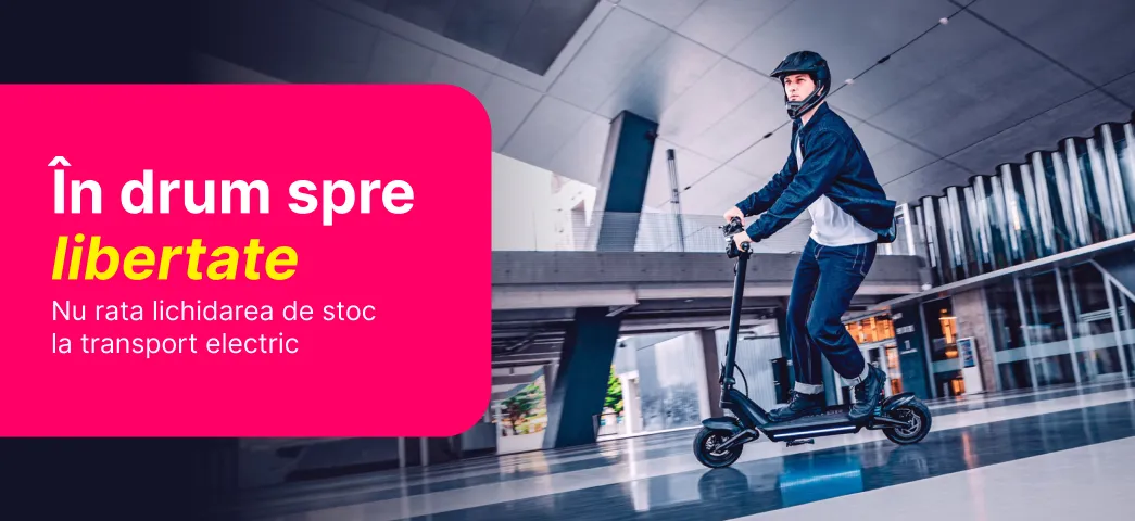 Profită de lichidarea de stoc la Enter și alege-ți transportul electric potrivit la un preț avantajos