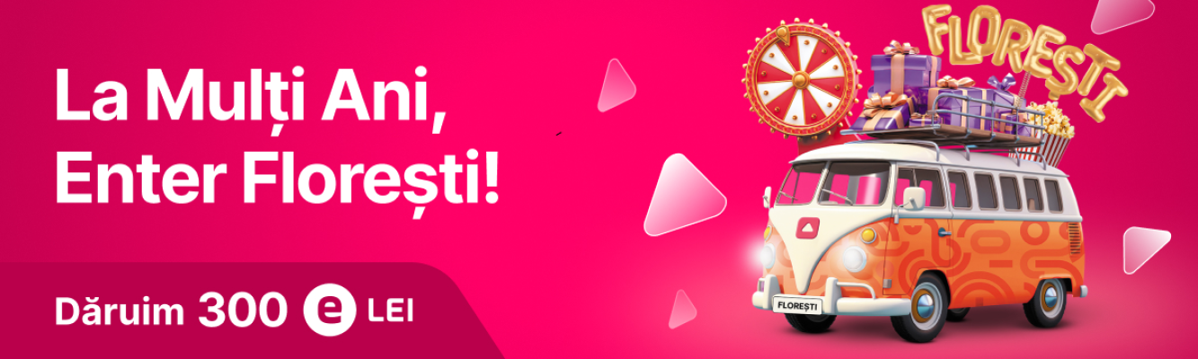 Aniversarea magazinului ENTER în orașul Florești event