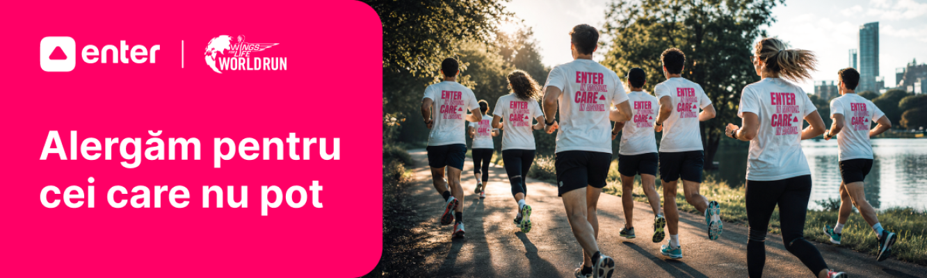 Alătură-te cursei de alergare Wings For Life World Run împreună cu Enter și Red Bull! event