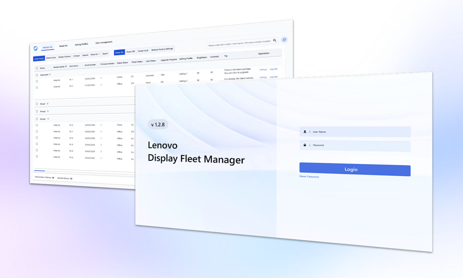 Lenovo Display Fleet Manager