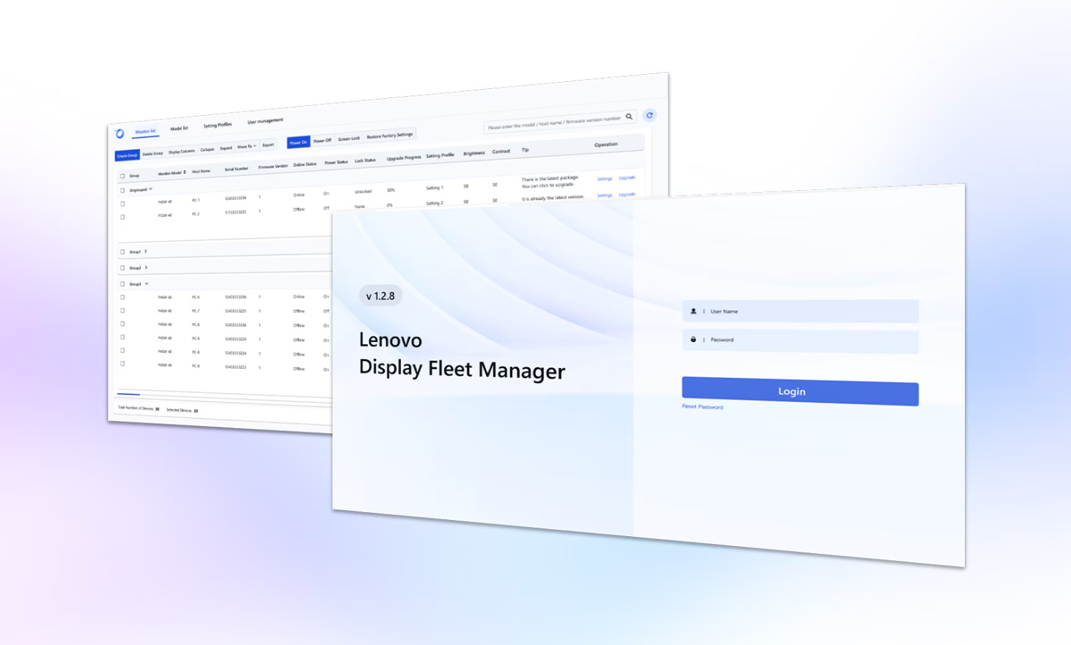 Lenovo Display Fleet Manager