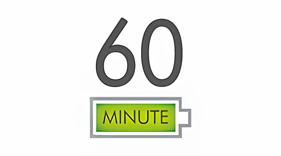 До 60 минут работы