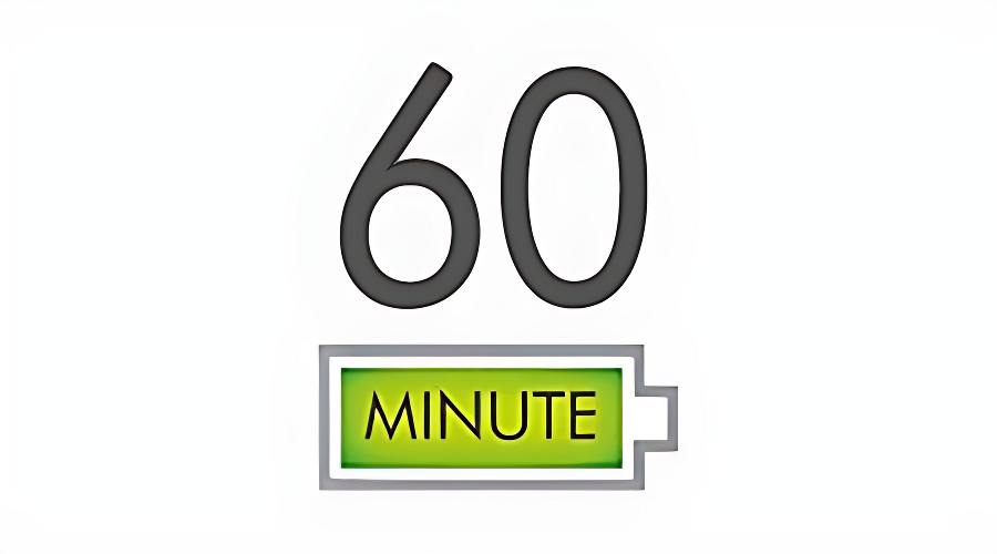 P&acirc;nă 60 minute de autonomie
