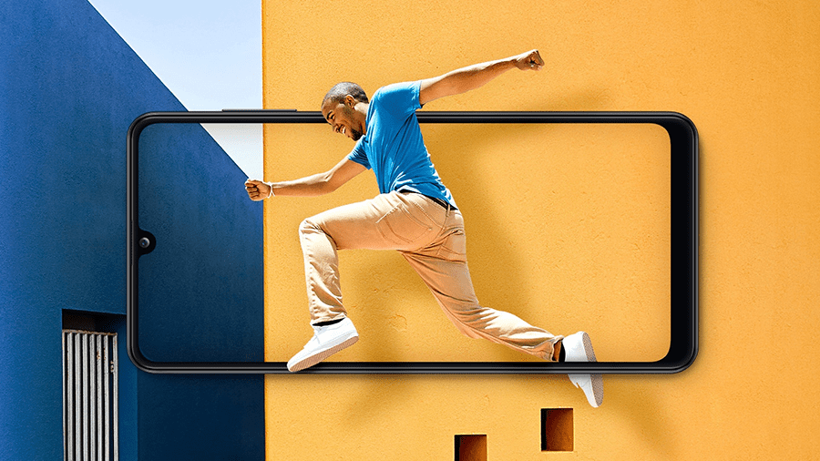Galaxy A31 big brilliant screen