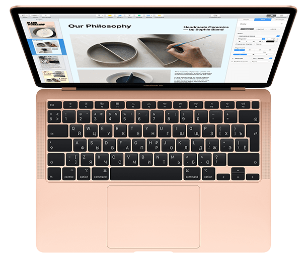 MacBook Air 2020 keyboard dim