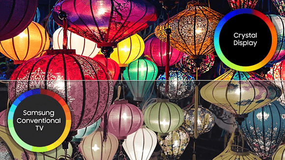 Crystal UHD 4K color display