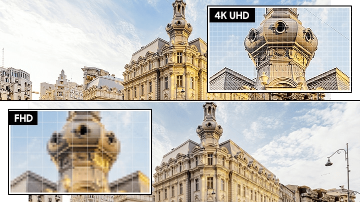 Crystal UHD 4K reality of 4k resolution