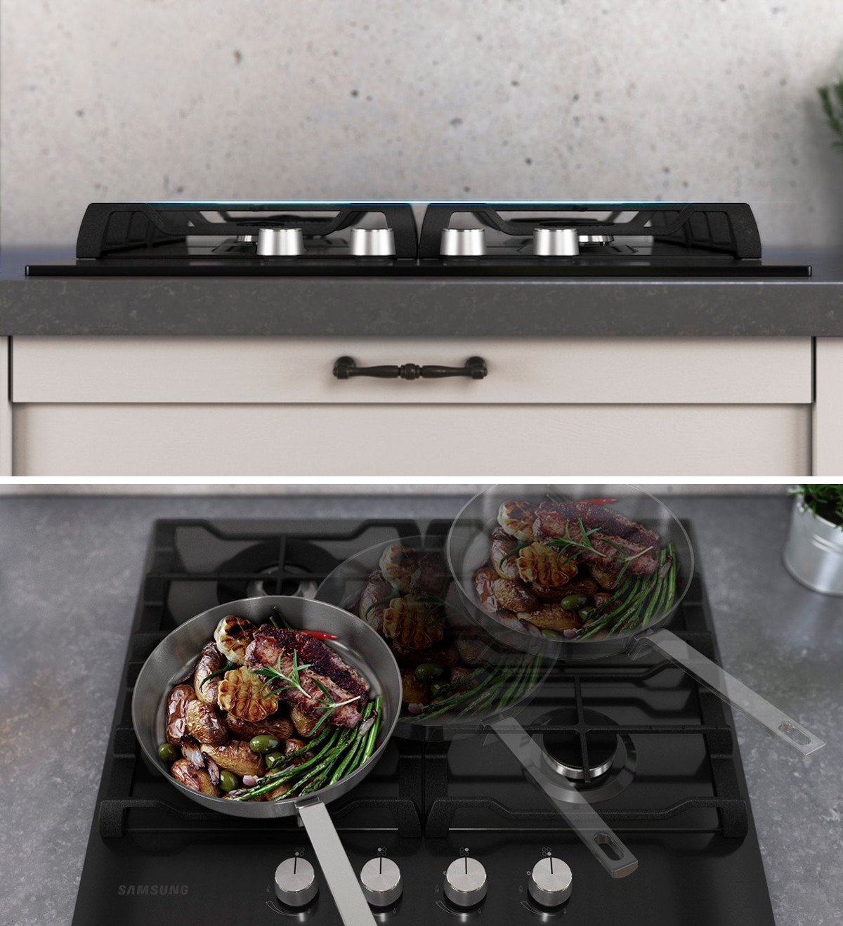 Comfortable grill design