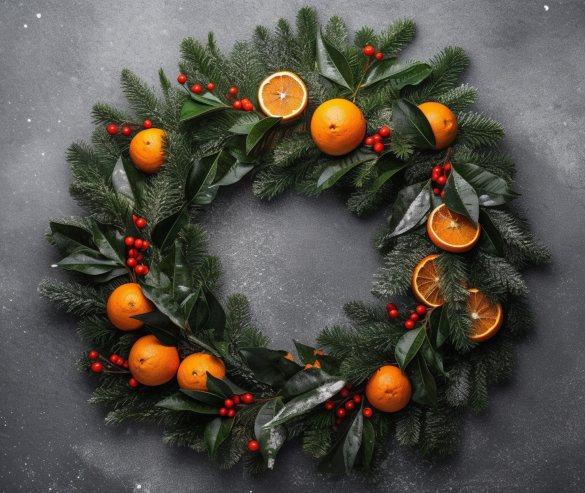 news new year 24 christmas wreath