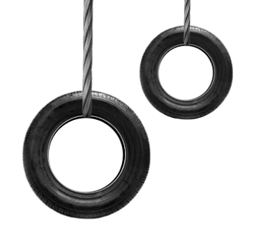 store tires suspended no disc