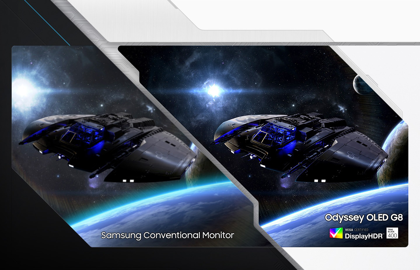 Vezi în zonele întunecate, cu niveluri de negru pur