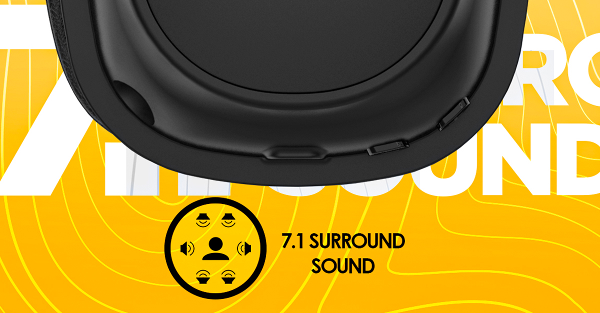 Suport pentru sunet surround virtual 7.1, care poate fi activat printr-o singură apăsare de buton.