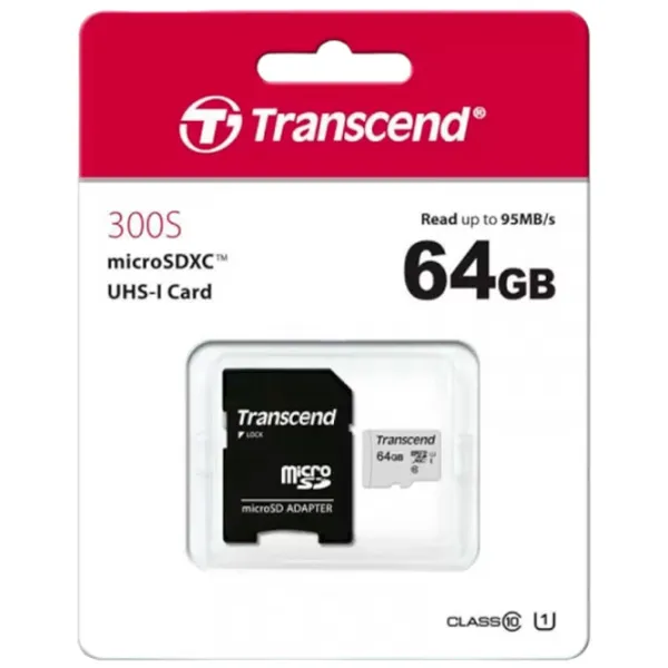 Карта памяти Transcend TS64GUSD350V 64 ГБ MicroSD/ Class10 photo 3