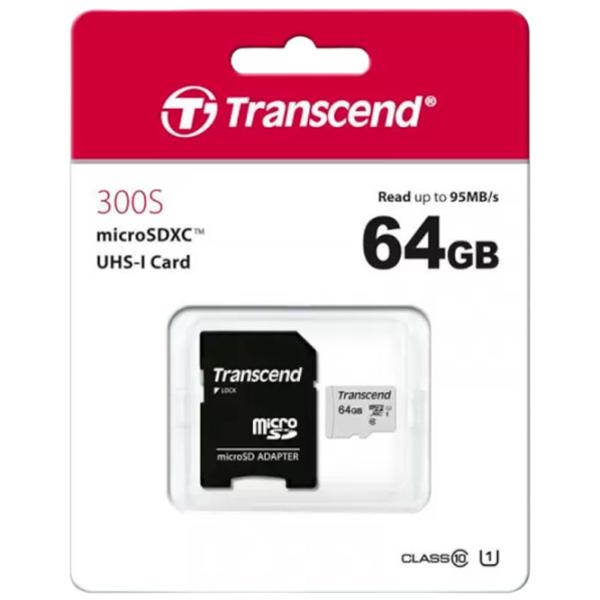 Карта памяти Transcend TS64GUSD350V 64 ГБ MicroSD/ Class10 photo 3