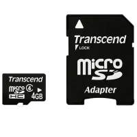 Карта MicroSD Transcend 14736-004 4 ГБ MicroSD/ Class 4 photo 2