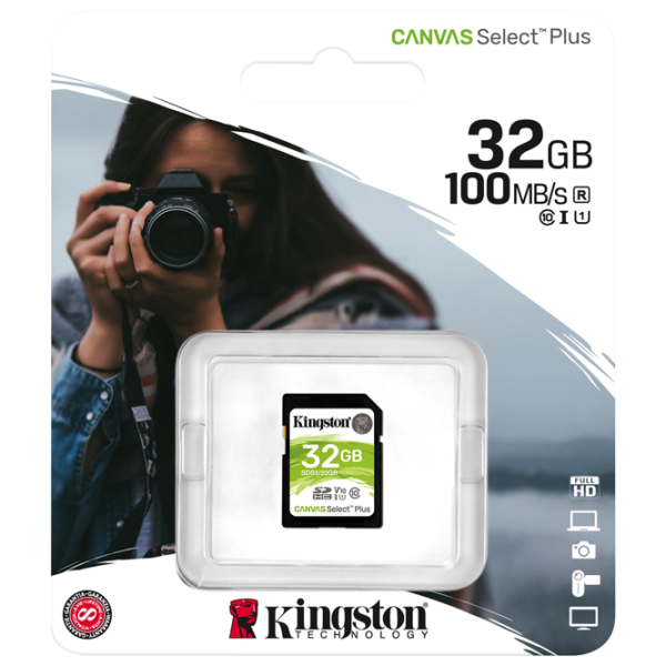 Card memorie Kingston Canvas Select Plus U1 32 GB SD Card/ Plus U1 photo 3 Card memorie Kingston Canvas Select Plus U1 32 GB SD Card/ Plus U1 photo 3