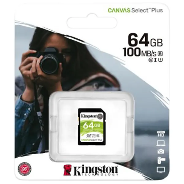Карта памяти Kingston Canvas Select Plus U1 64 ГБ SD/ Plus U1 photo 3