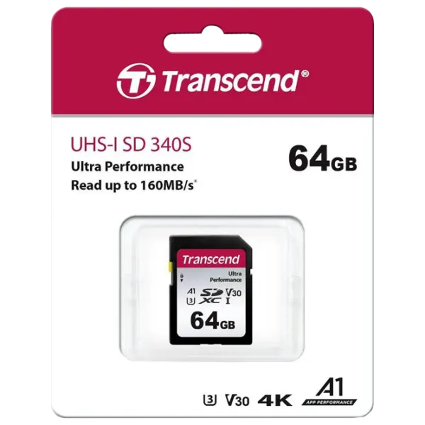 SD Card Transcend TS64GSDC340S 64 ГБ SD/ Class10 photo 2