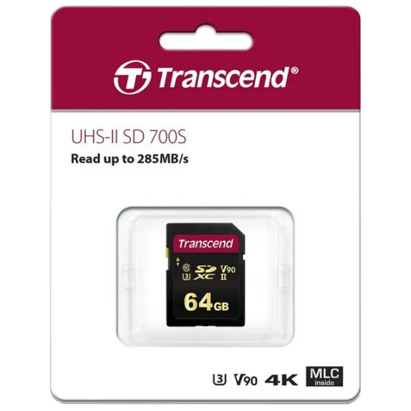 Карта памяти Transcend TS64GSDC700S 64 ГБ SD/ UHS-II photo 2