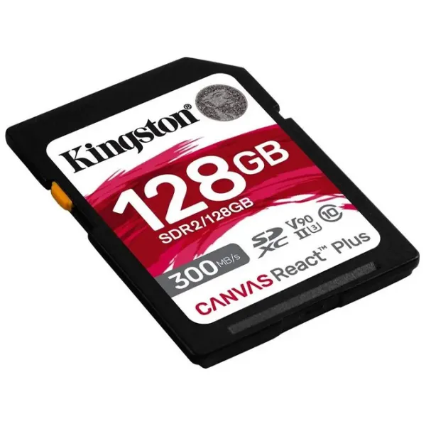 Карта памяти Kingston Canvas React Plus 128 ГБ SD/ Class10 photo 2