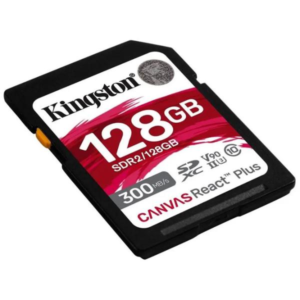 Карта памяти Kingston Canvas React Plus 128 ГБ SD/ Class10 photo 2