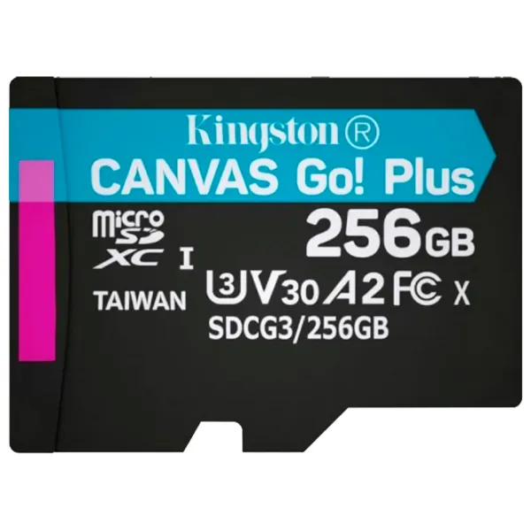 Карта памяти Kingston Canvas Go! Plus 256 ГБ MicroSD/ Class10 photo 3