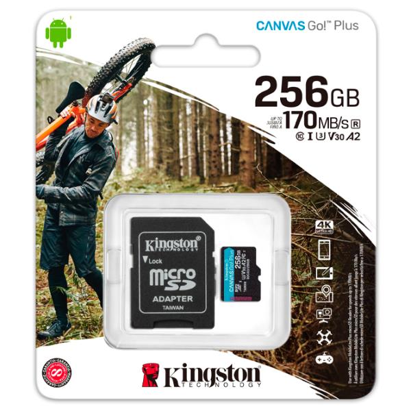 Карта памяти Kingston Canvas Go! Plus 256 ГБ MicroSD/ Class10 photo 5