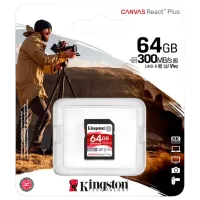 Card memorie Kingston Canvas React Plus 64 GB SD/ Class10 photo 3