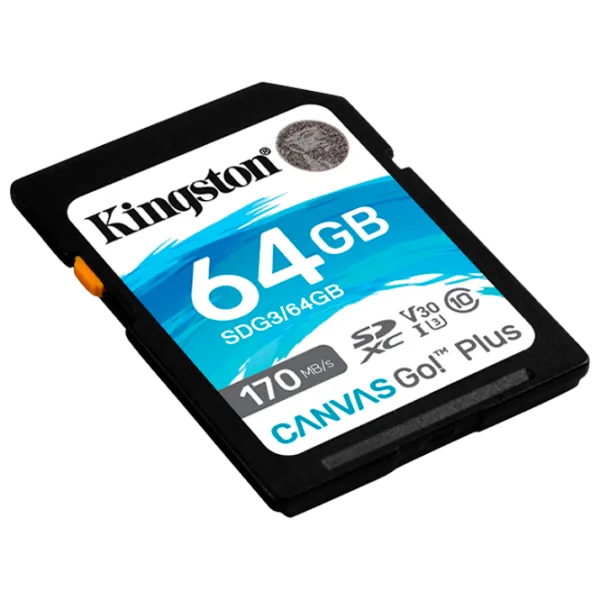SD Card Kingston Canvas Go! Plus 64 GB SD/ Class10 photo 2