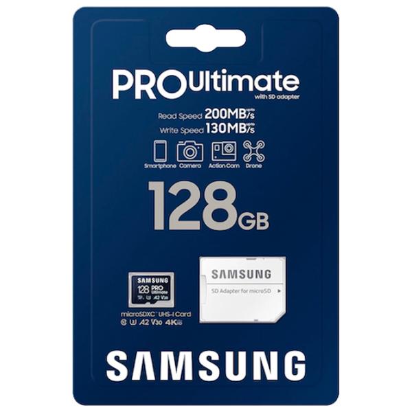 Карта памяти Samsung PRO Ultimate 128 ГБ MicroSD/ UHS-I (U3) photo 3